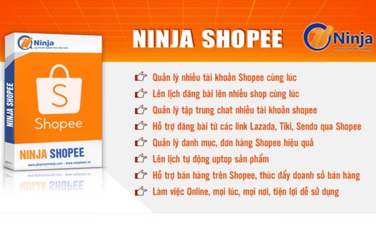 Phần mềm Ninja Shopee